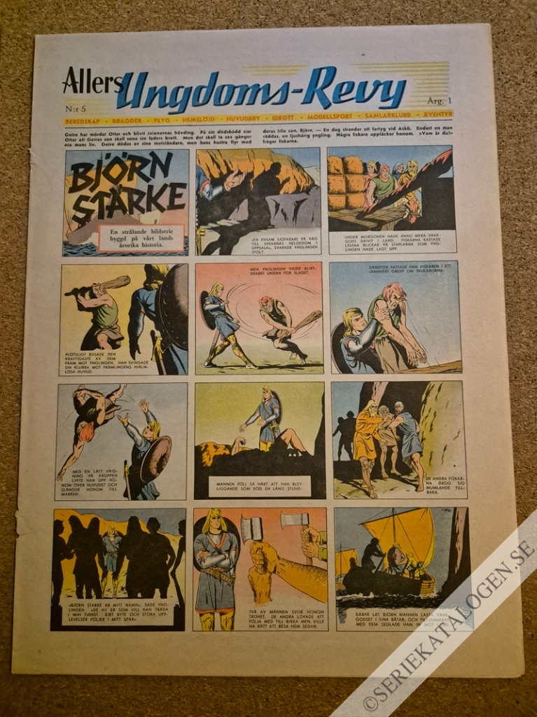 Framsida på Allers ungdomsrevy #5 (1942)