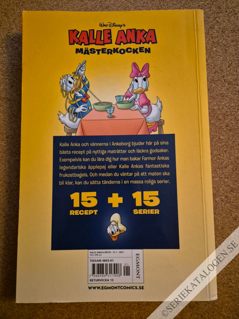 Baksida på Kalle Anka - Mästerkocken (2021)