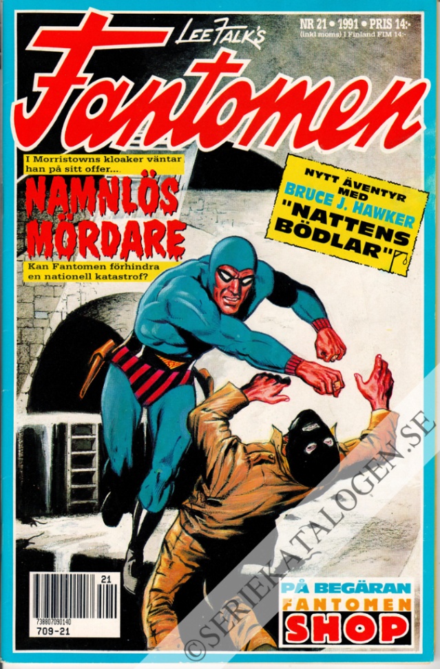 Framsida på Fantomen #21 (1991)