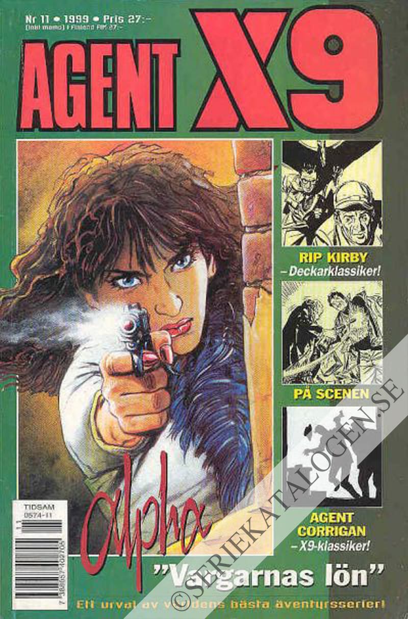 Framsida på Agent X9 #11 (1999)