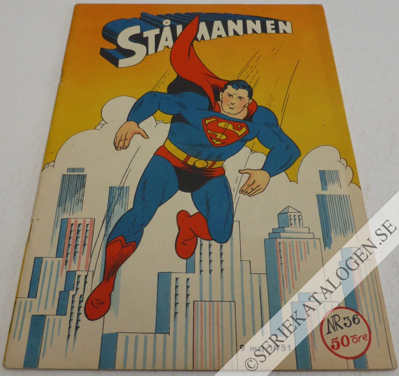 Framsida på Stålmannen #36 (1951)