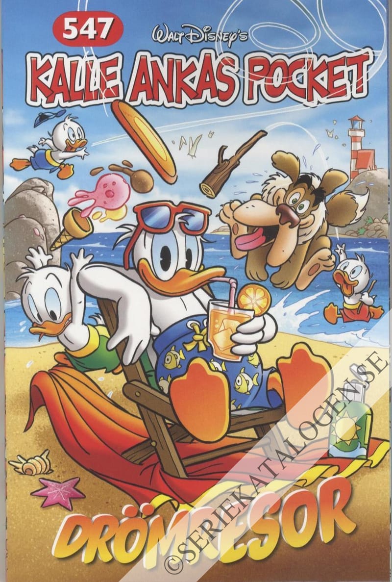Framsida på Kalle Ankas pocket #547 - Drömresor (2023)