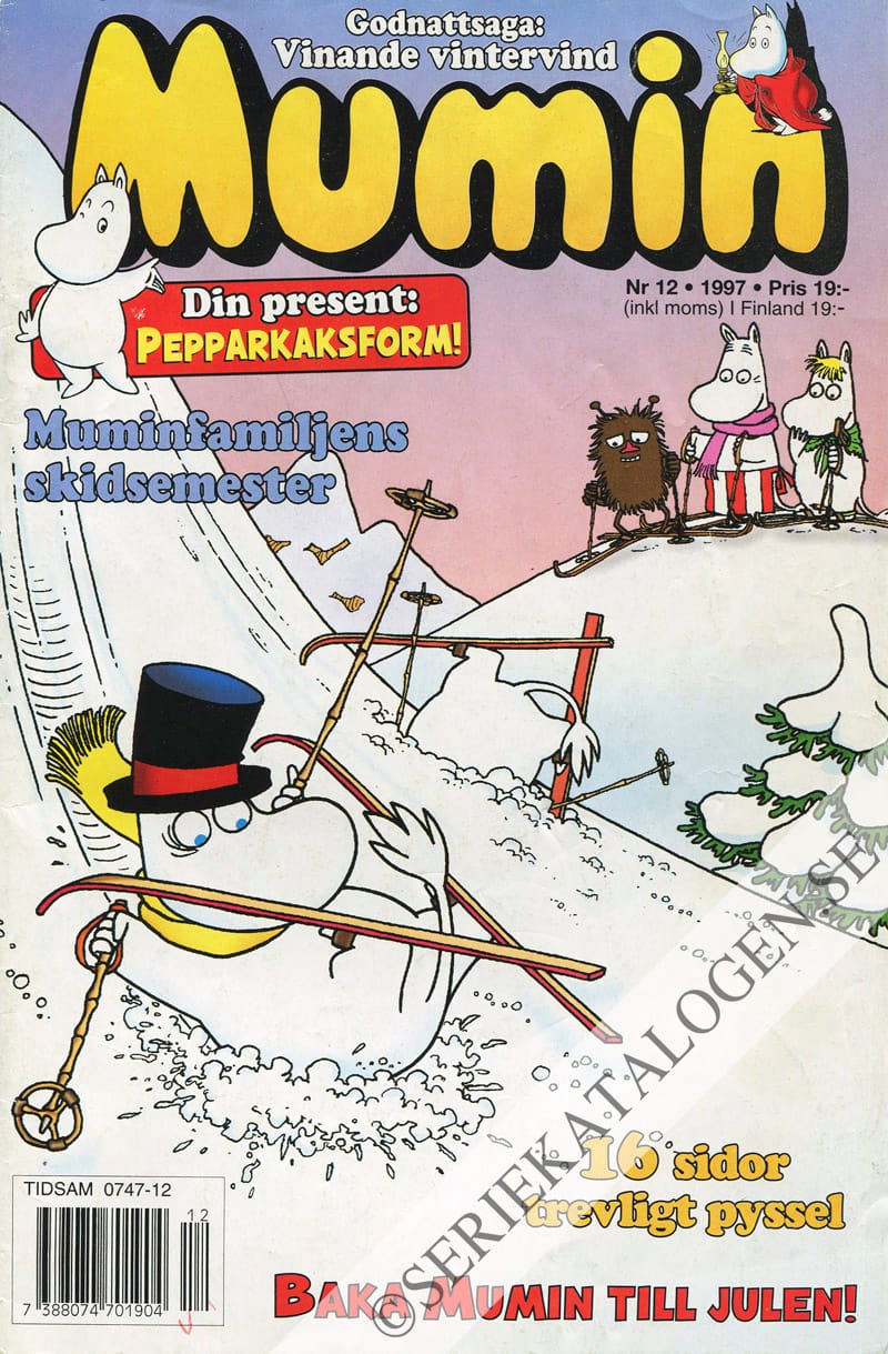 Framsida på Muminmagasinet #12 (1997)