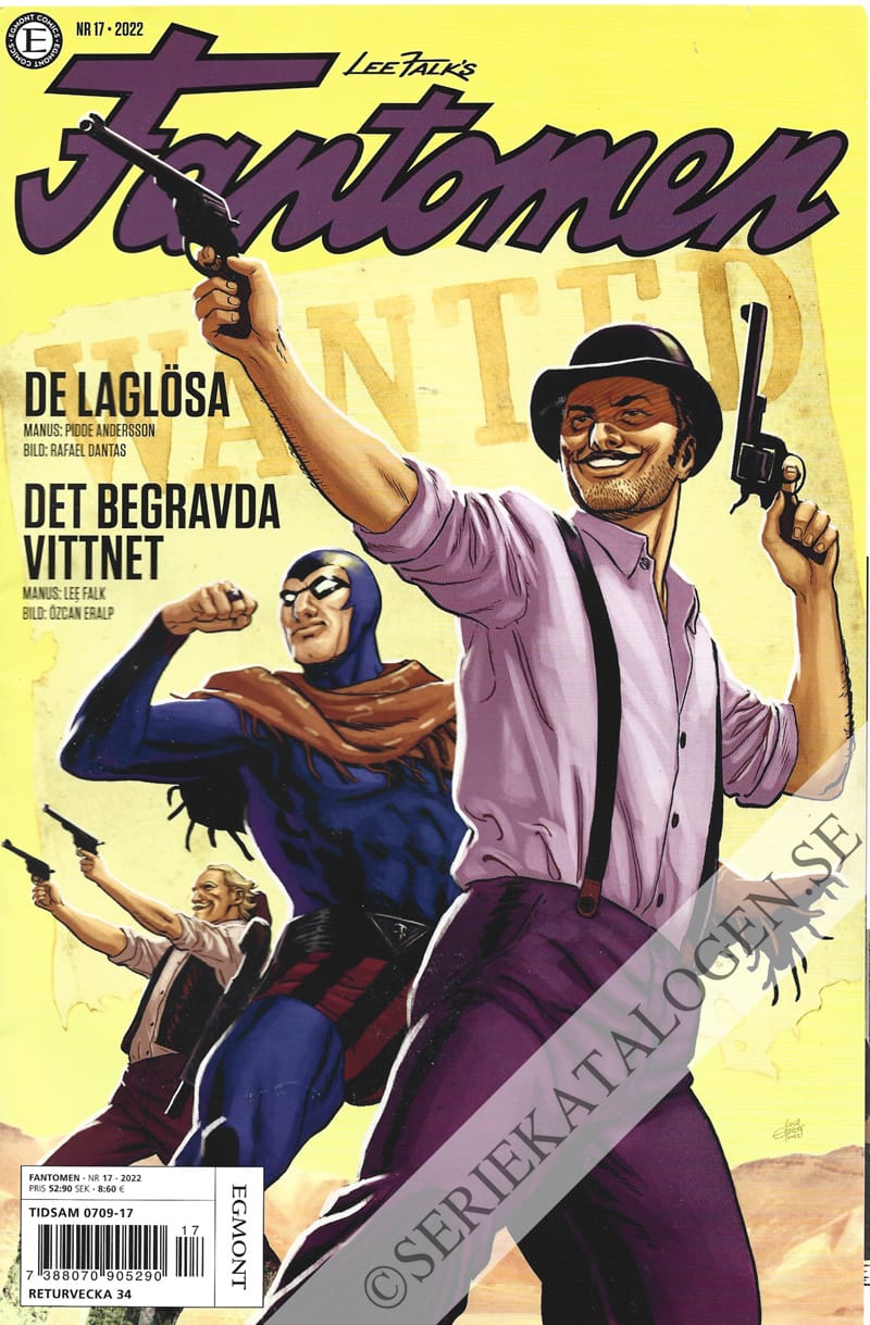 Framsida på Fantomen #17 (2022)