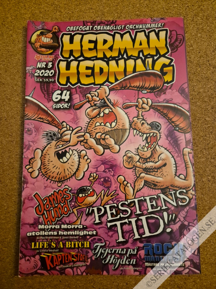 Framsida på Herman Hedning #3 (2020)