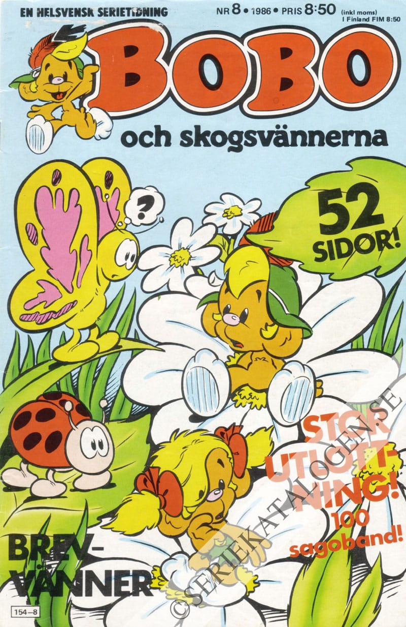 Framsida på Bobo #8 (1986)