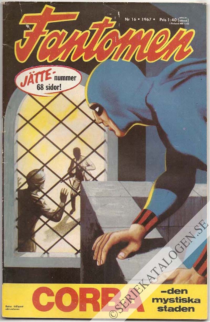 Framsida på Fantomen #16 (1967)