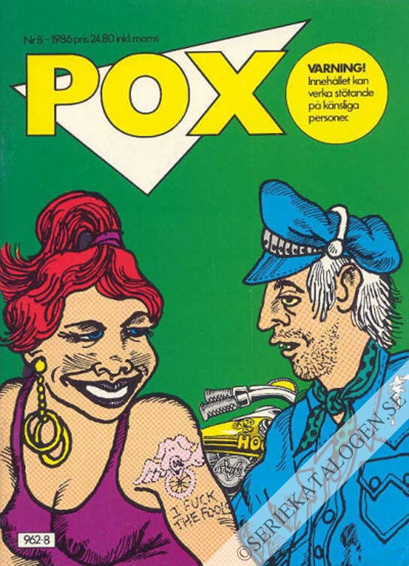 Framsida på Pox #8 (1986)