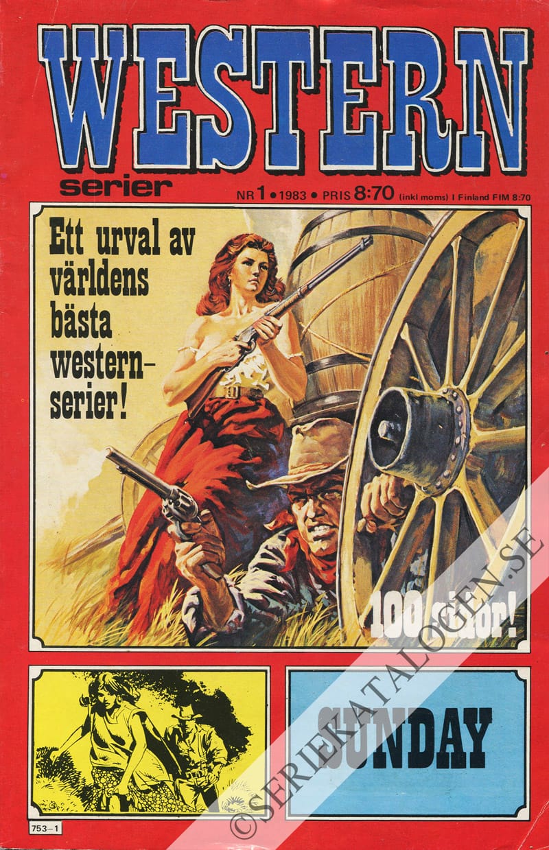 Framsida på Westernserier #1 (1983)
