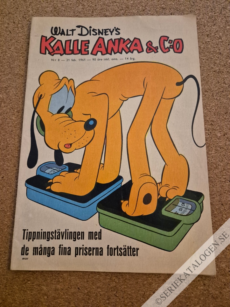 Framsida på Kalle Anka & C:o #8 (1961)