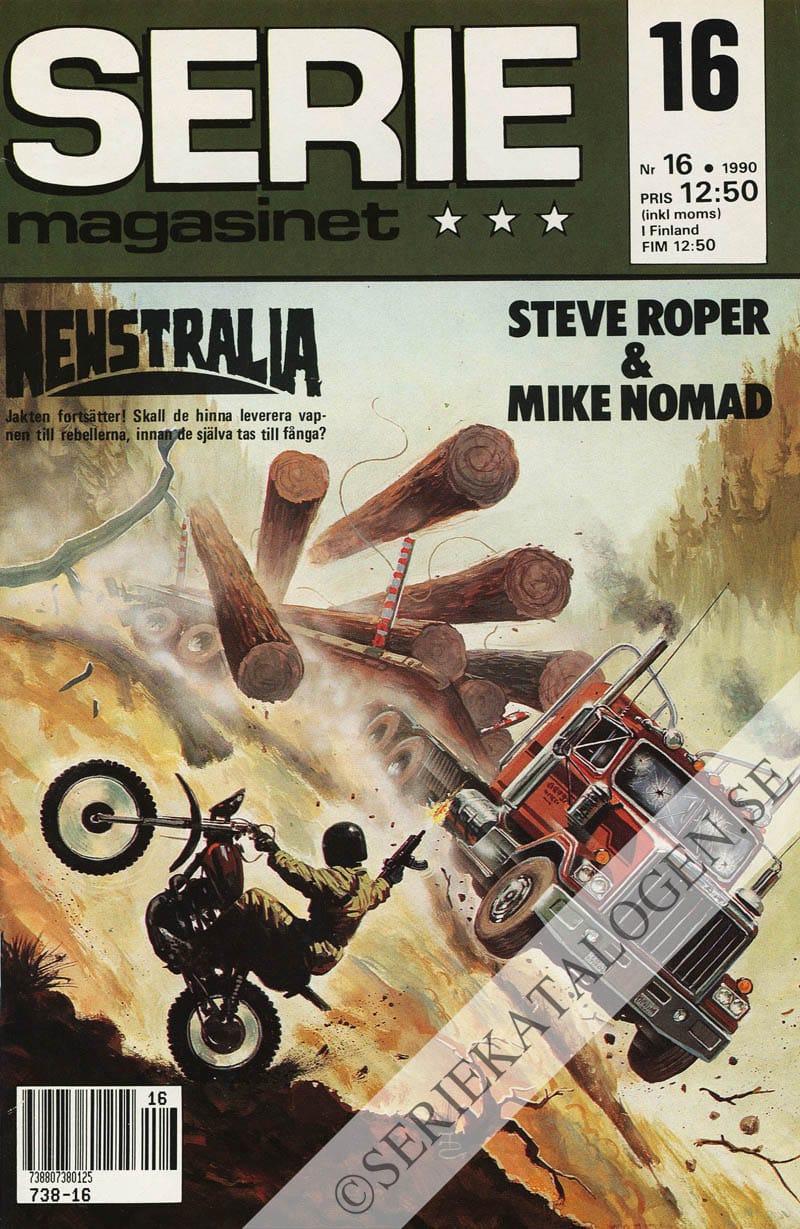 Framsida på Seriemagasinet #16 (1990)
