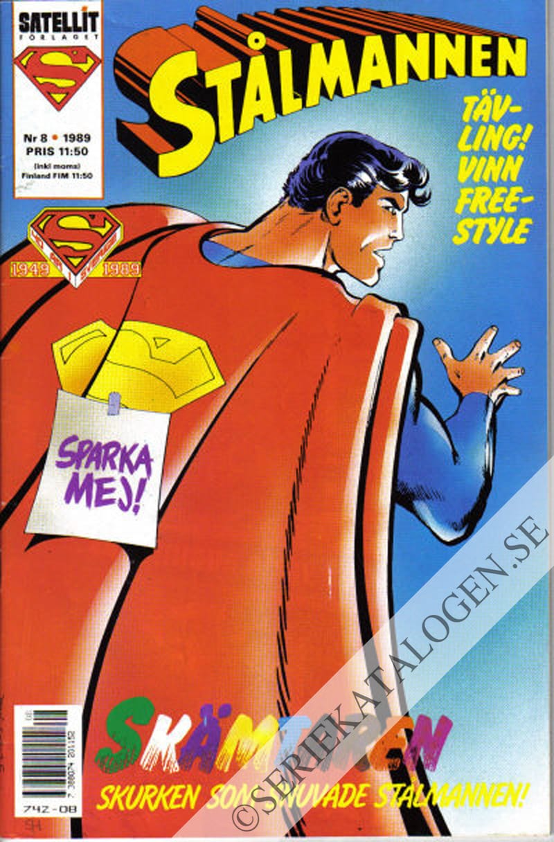Framsida på Stålmannen #8 (1989)