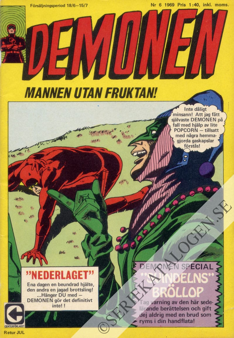 Framsida på Demonen #6 (1969)