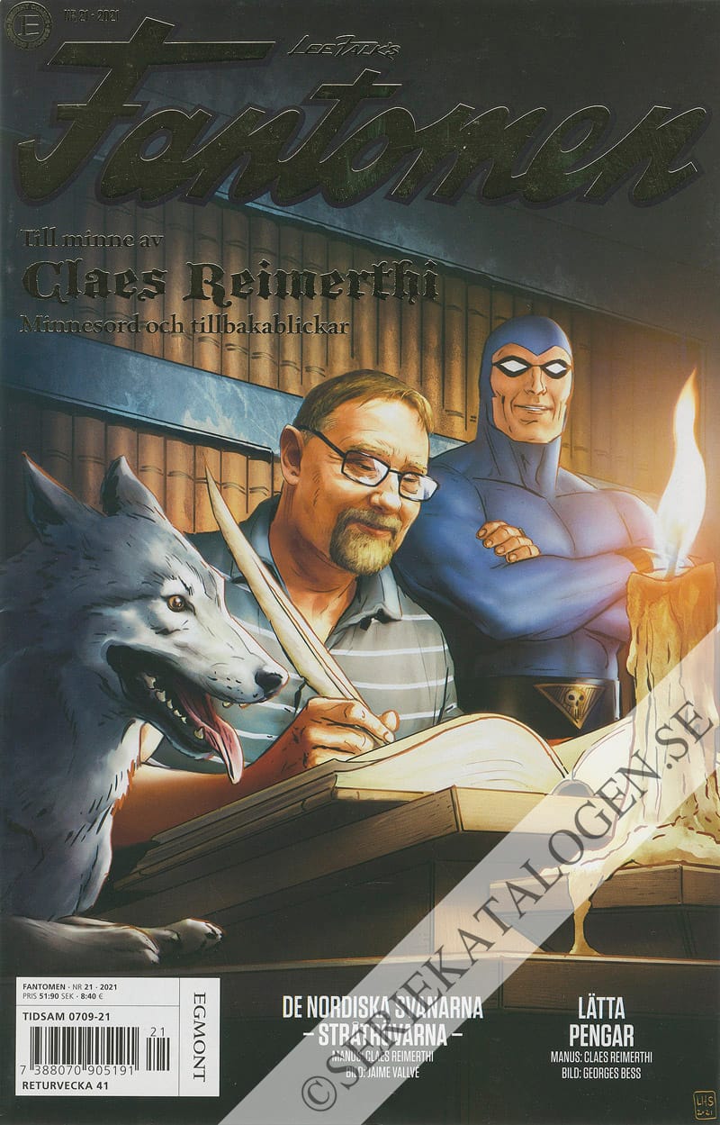 Framsida på Fantomen #21 (2021)