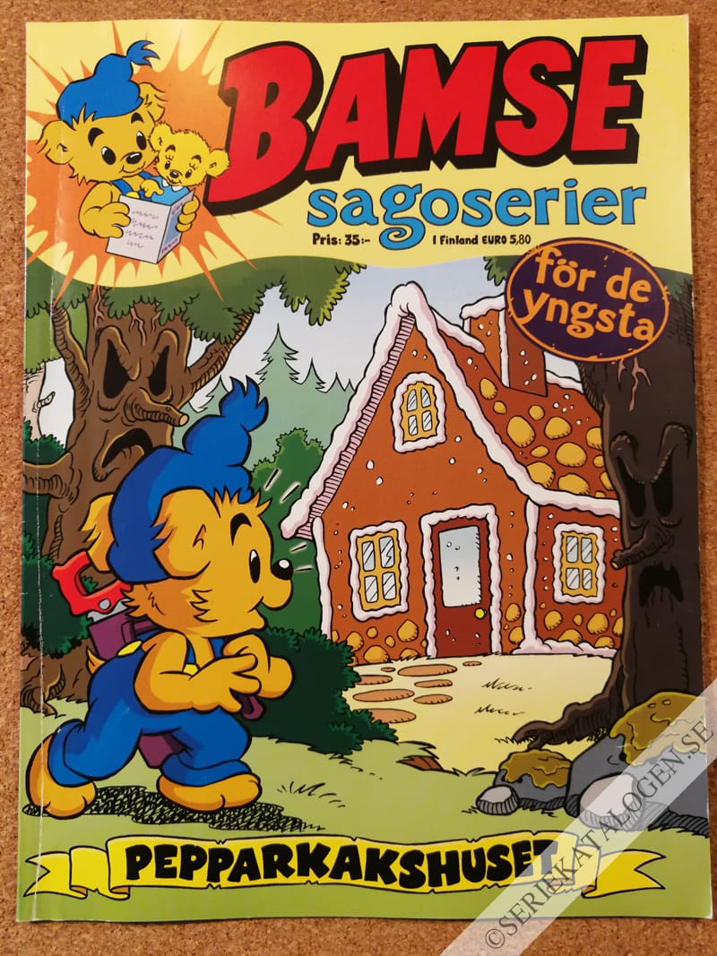 Framsida på Bamse sagoserier Pepparkakshuset (2016)
