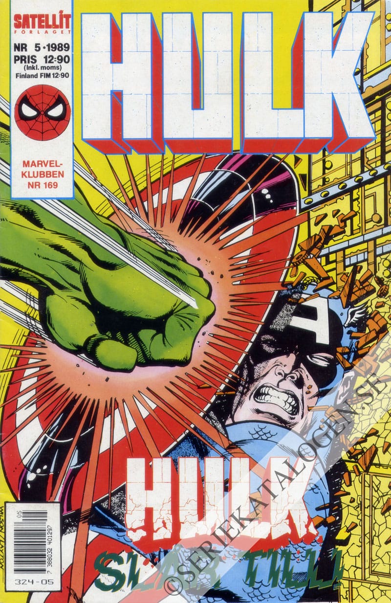 Framsida på Hulk #5 (1989)