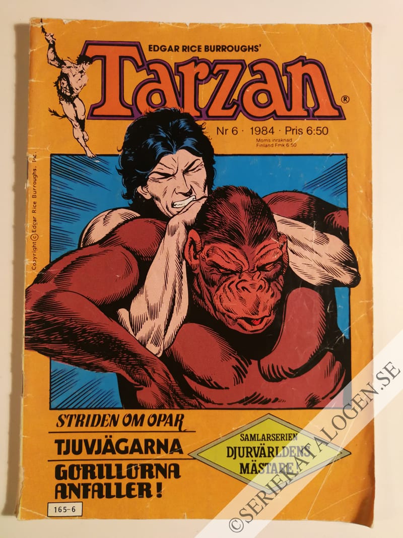 Framsida på Tarzan #6 (1984)