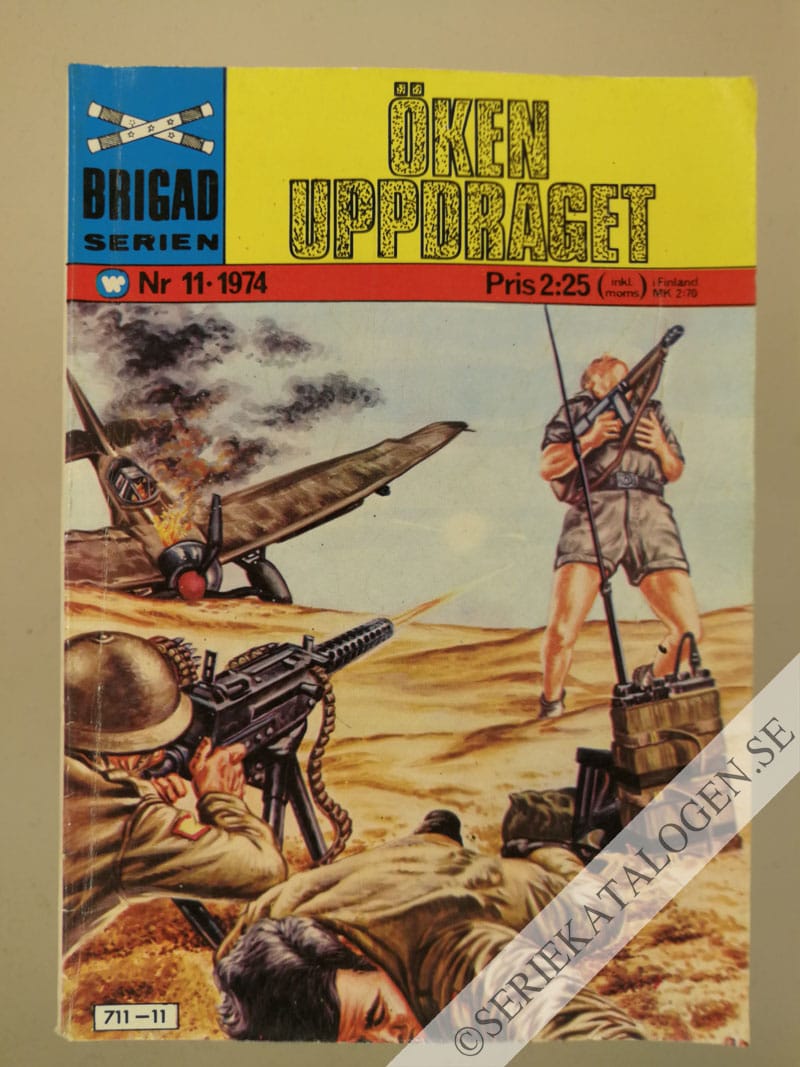 Framsida på Brigadserien Ökenuppdraget (1974)