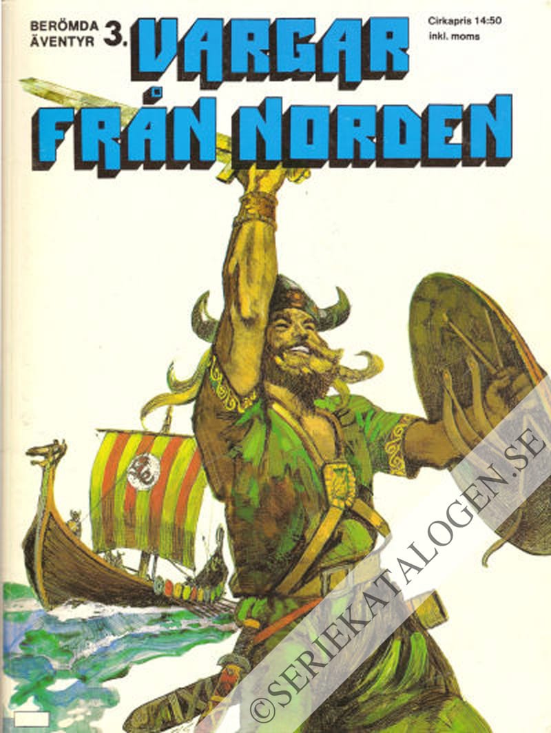 Framsida på Berömda äventyr Vargar från norden (1979)
