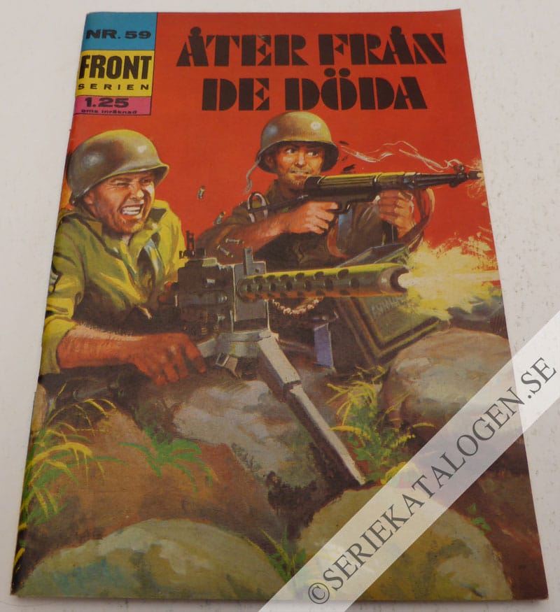 Framsida på Frontserien Åter från de döda (1969)