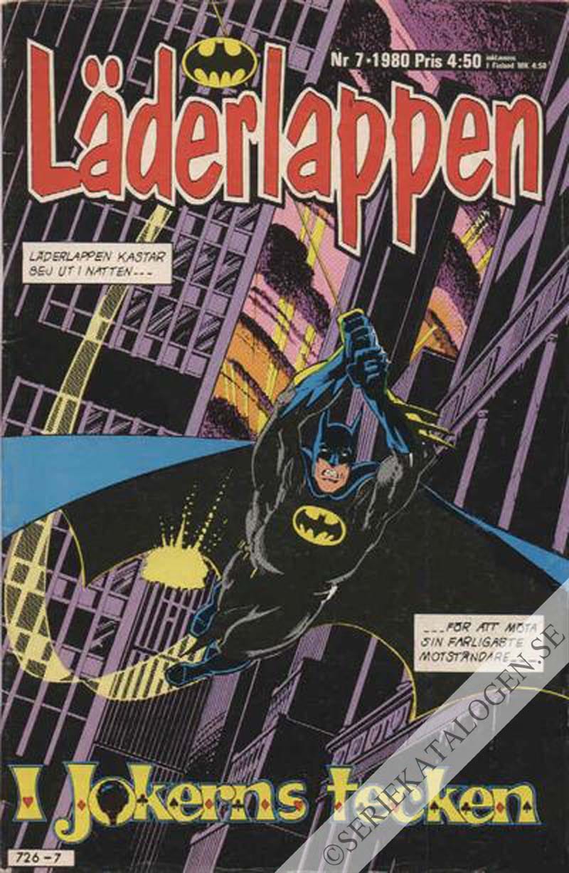 Framsida på Läderlappen och Robin #7 (1980)