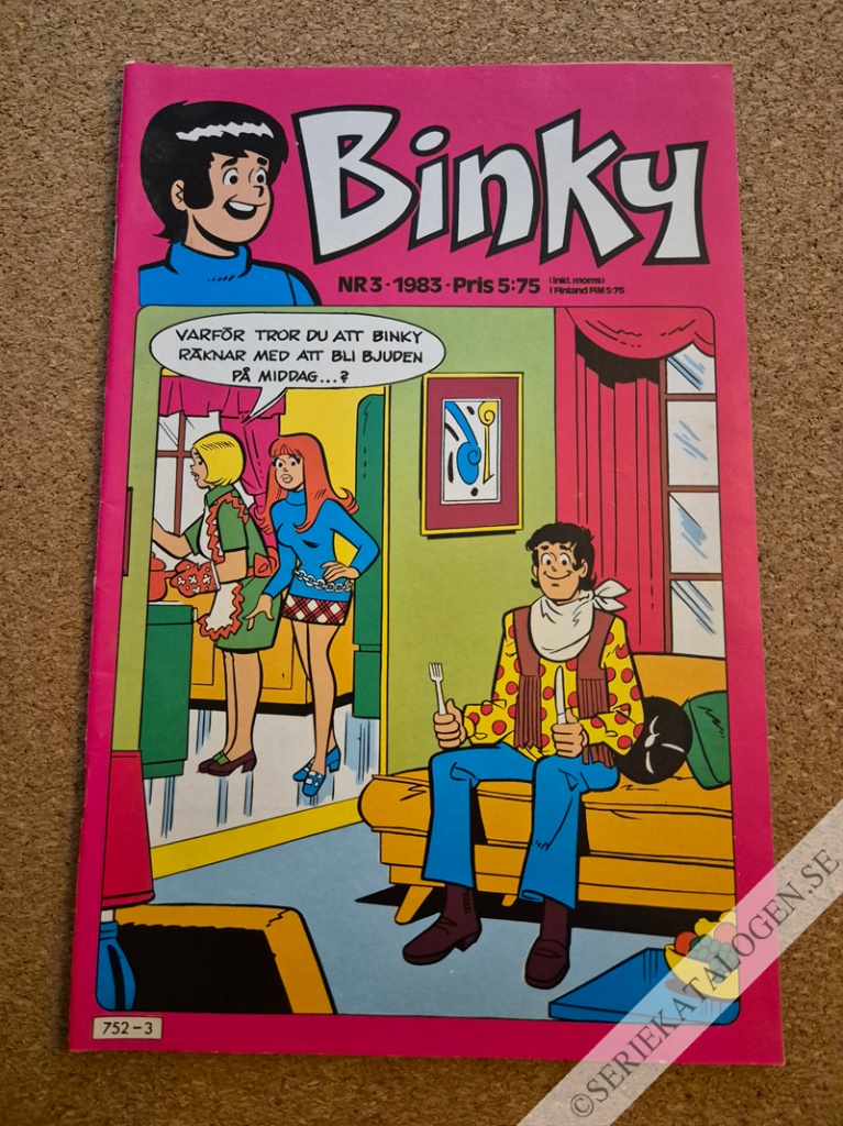 Framsida på Binky #3 (1983)