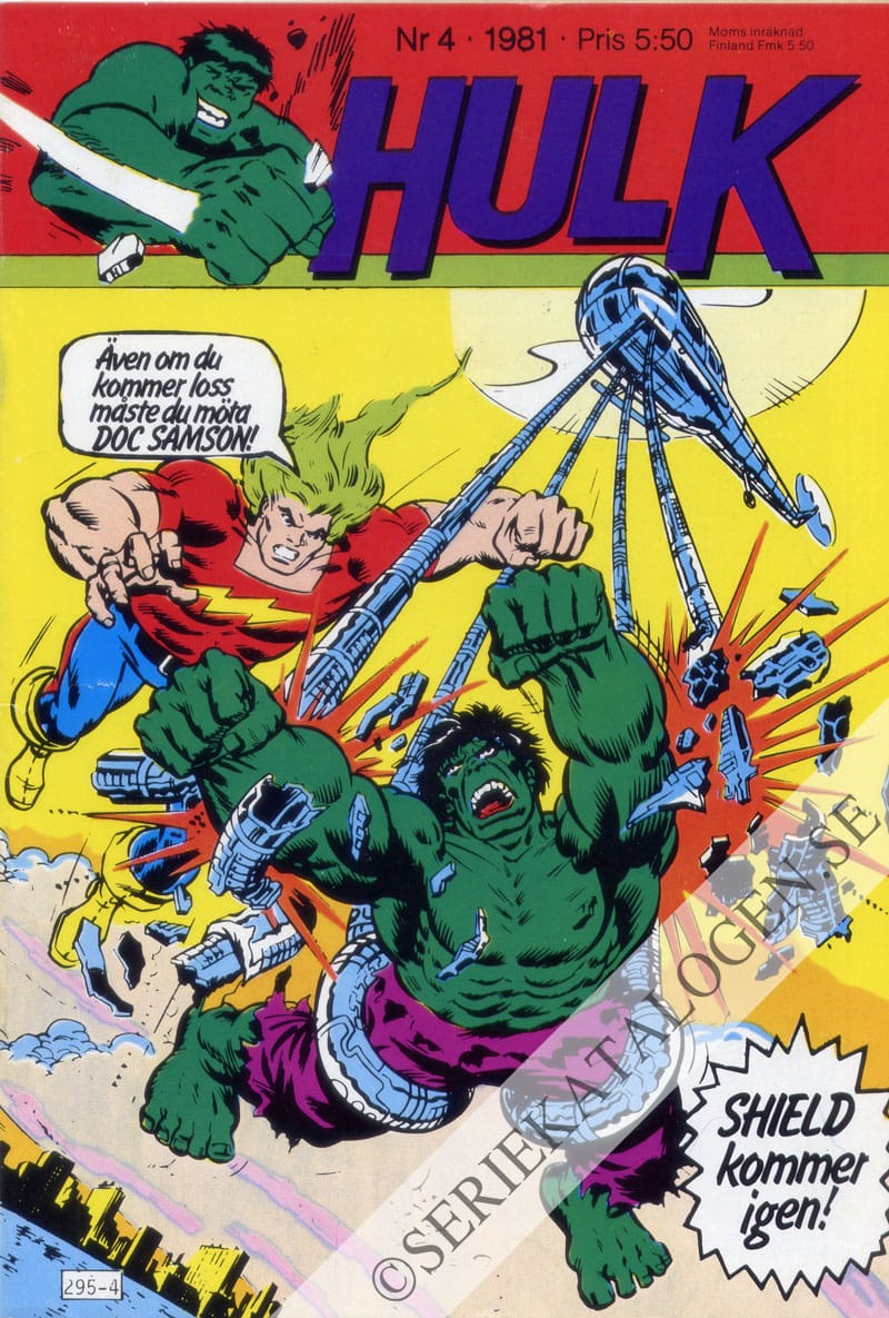 Framsida på Hulk #4 (1981)