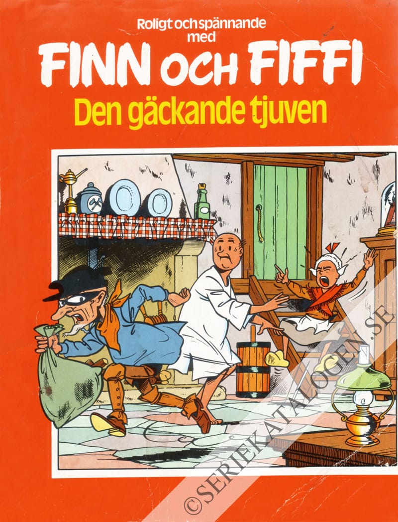 Framsida på Finn och Fiffi Den gäckande tjuven (1979)