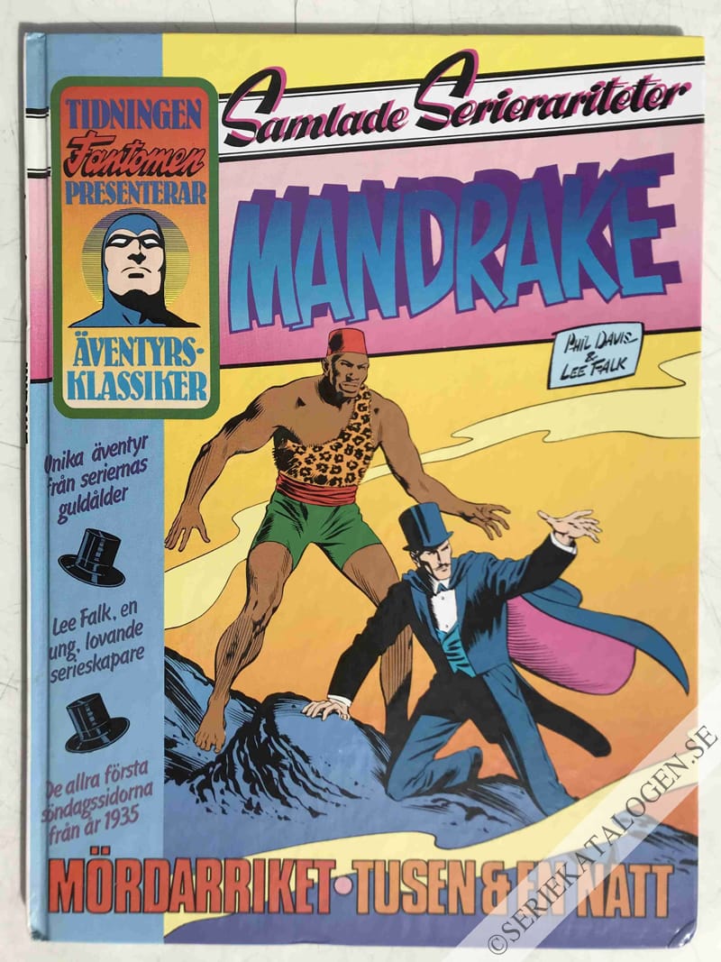 Framsida på Samlade Serierariteter Mandrake 1935 (1986)