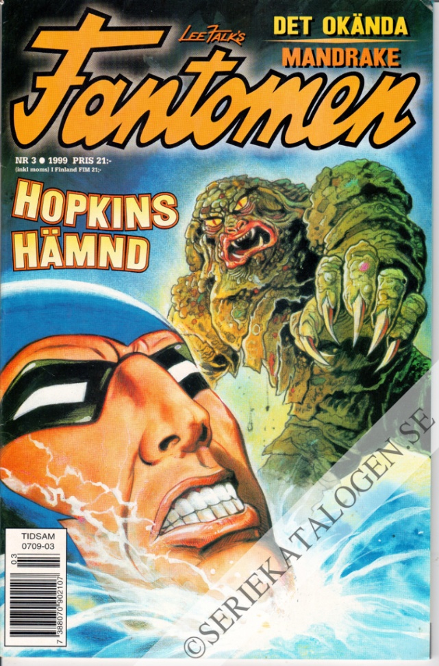 Framsida på Fantomen #3 (1999)