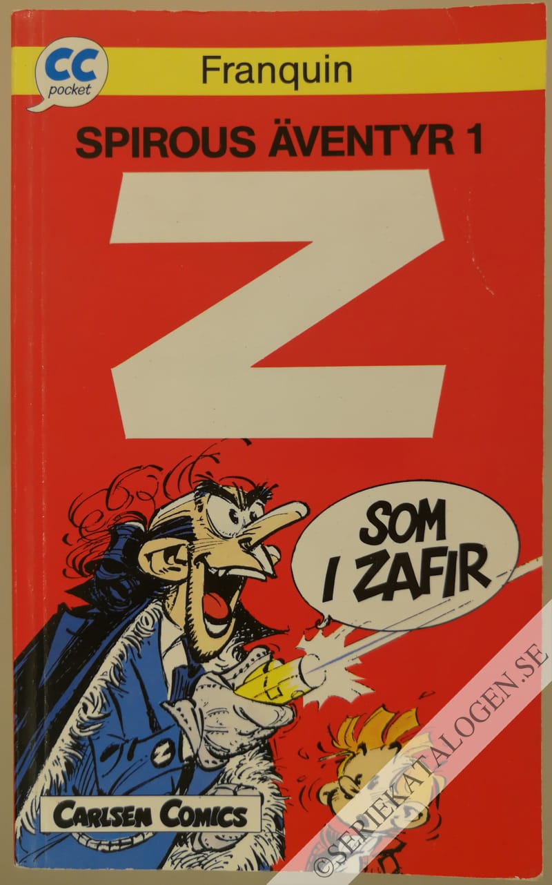 Framsida på CC pocket Spirou 1: Z som i Zafir (1990)