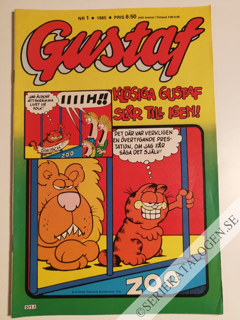 Framsida på Gustaf #1 (1985)