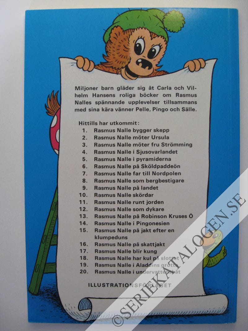 Baksida på Rasmus Nalle i undervattensbåt (1968)