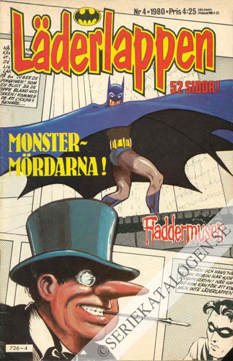 Framsida på Läderlappen och Robin #4 (1980)