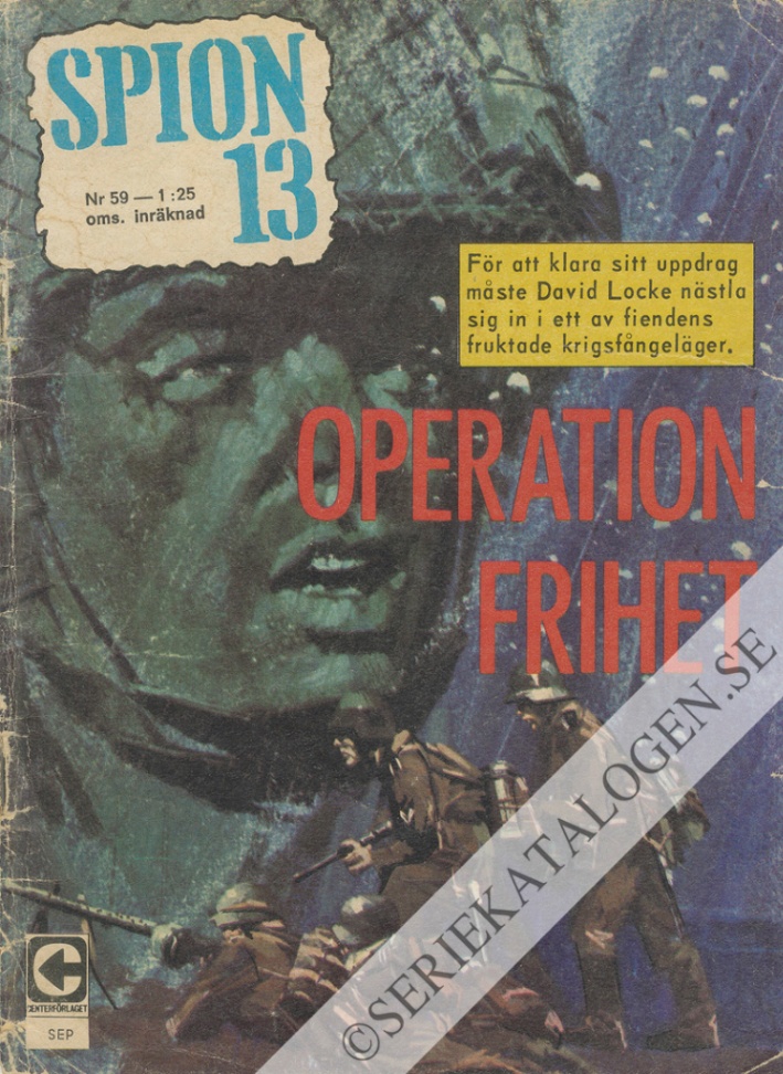 Framsida på Spion 13 #59 - Operation frihet (1967)