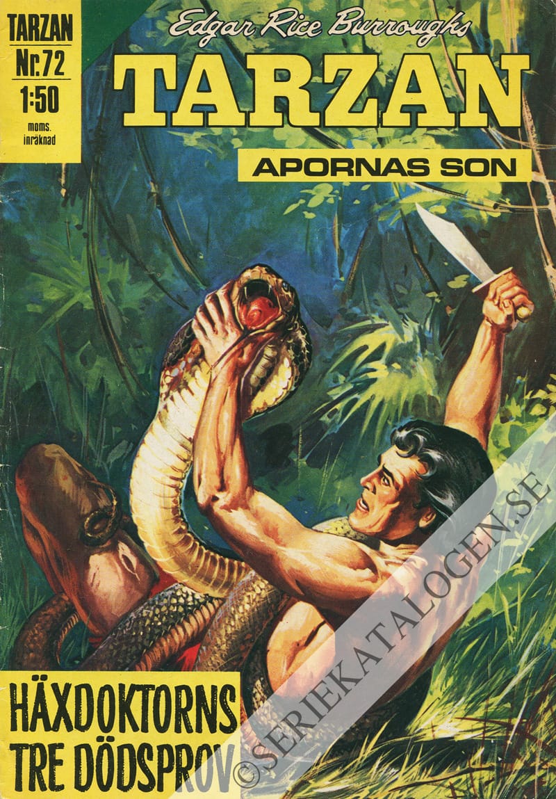 Framsida på Tarzan #72 (1971)