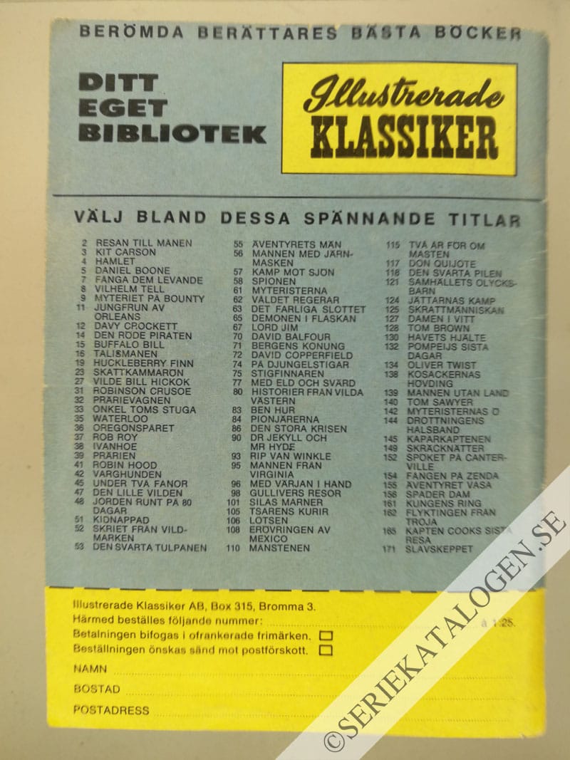 Baksida på Den blodiga striden (1966)