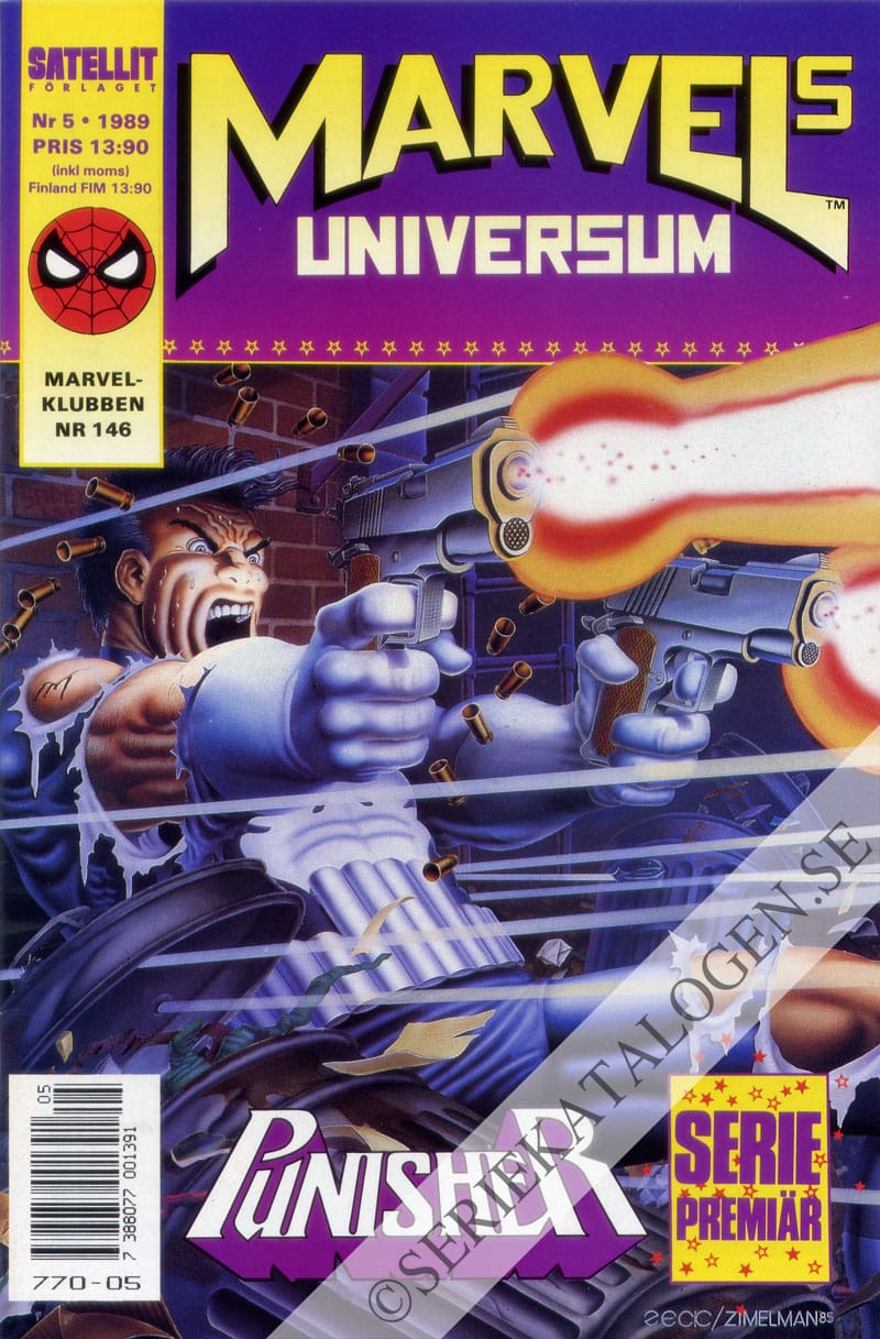 Framsida på Marvels universum Punisher (1989)