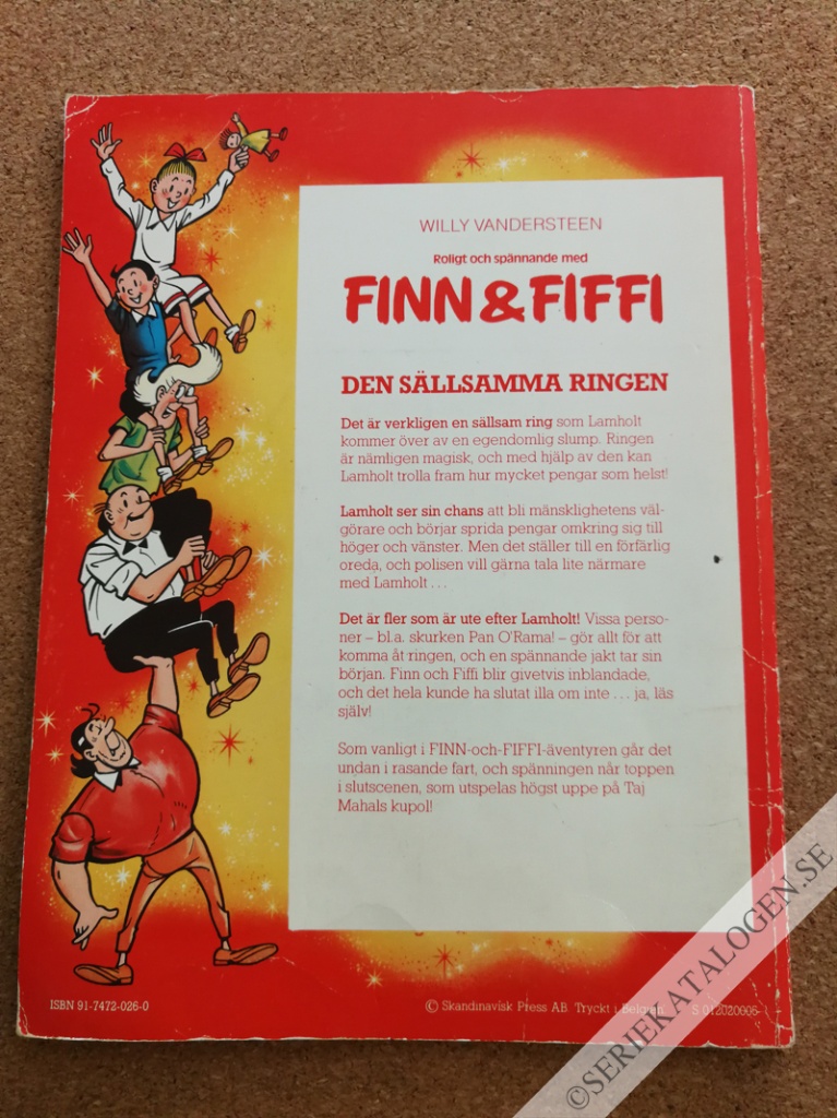 Baksida på Den sällsamma ringen (1979)