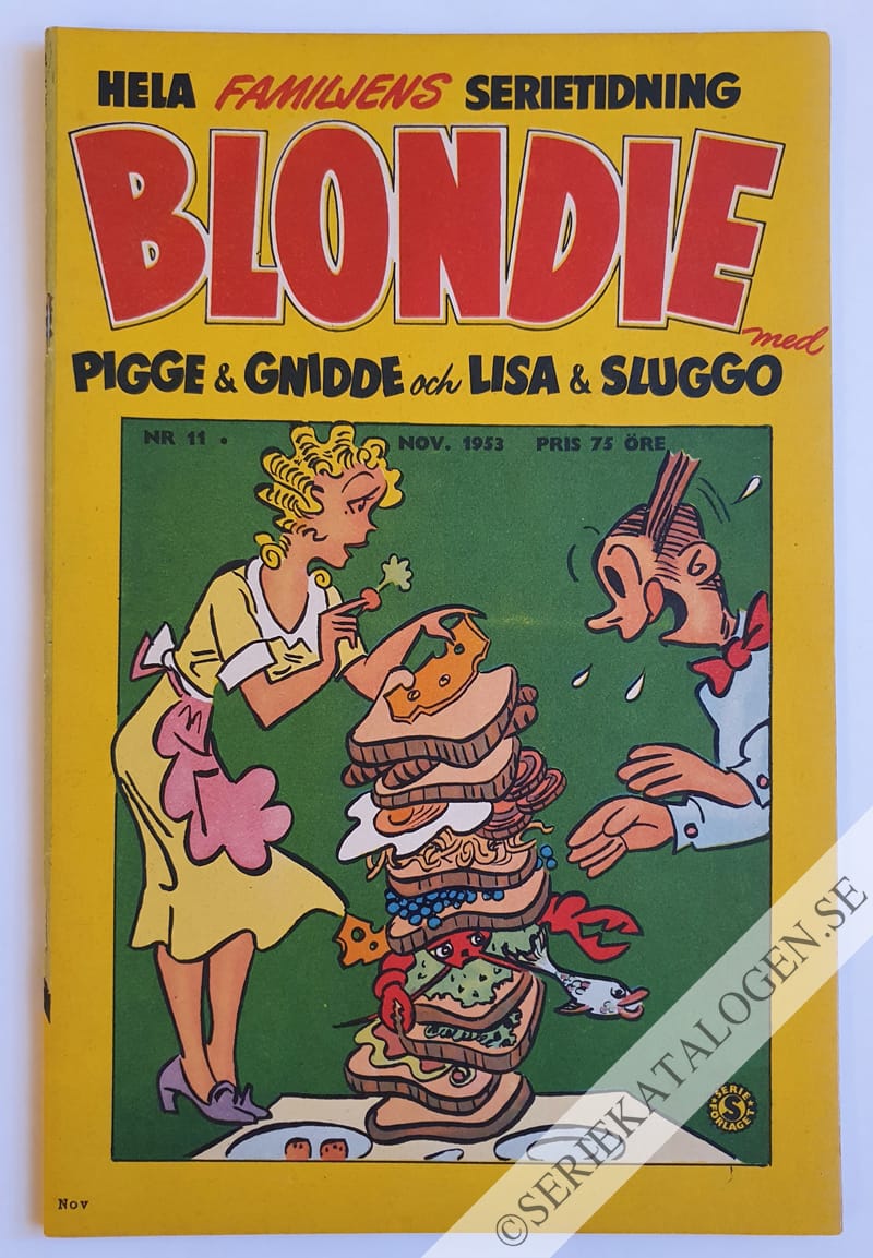 Framsida på Blondie #11 (1953)