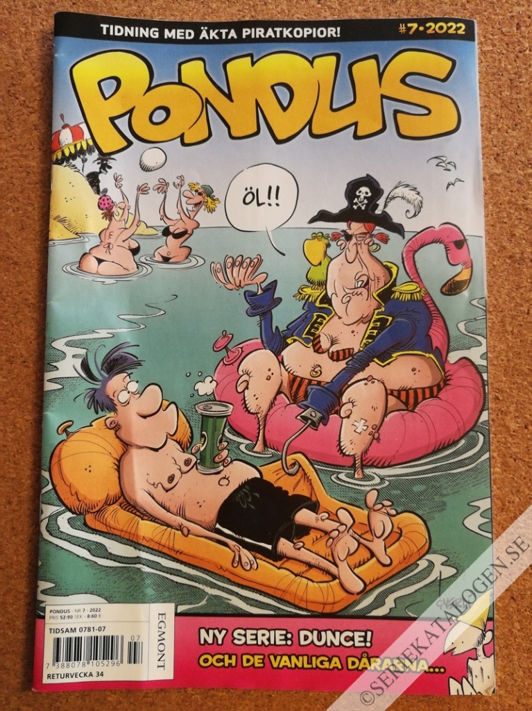 Framsida på Pondus #7 (2022)