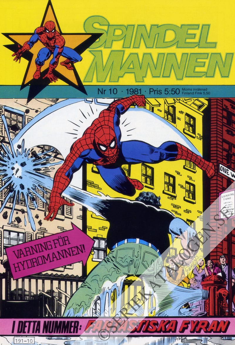 Framsida på Spindelmannen #10 (1981)