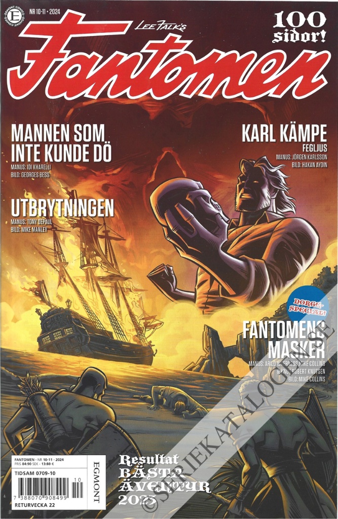 Framsida på Fantomen #10-11 (2024)