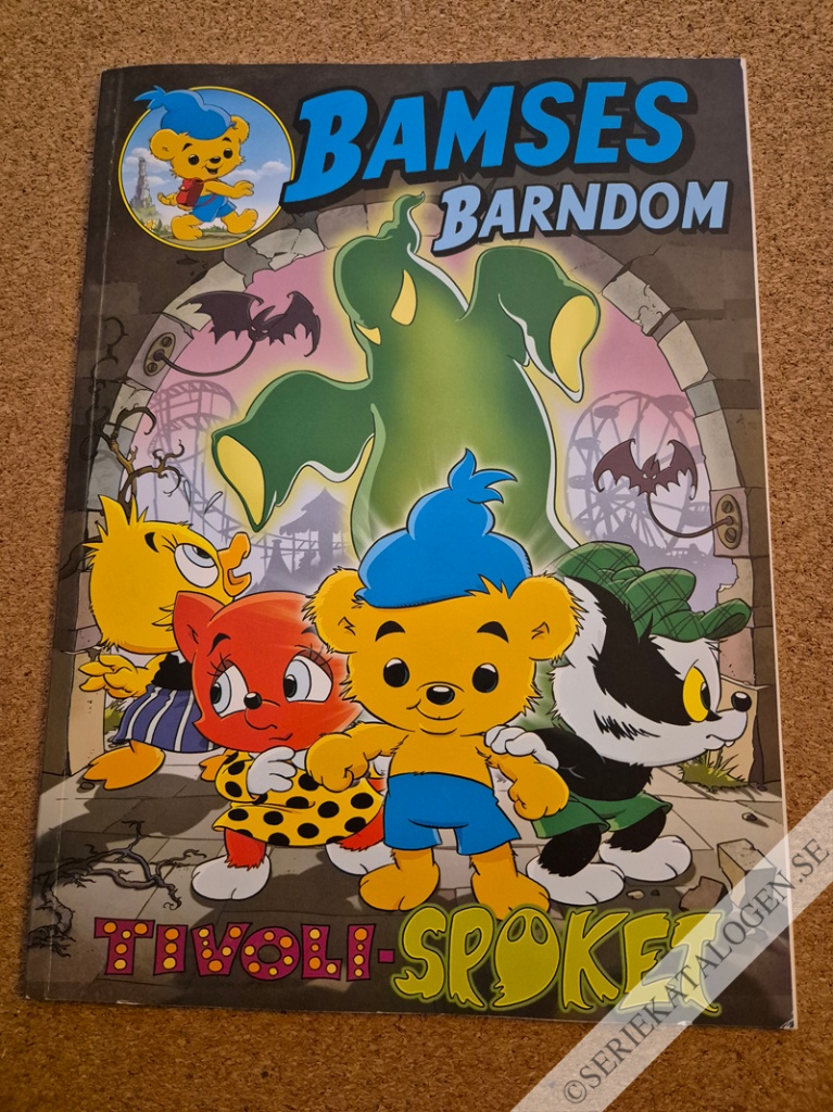 Framsida på Bamse-extra Bamses barndom - Tivoli-spöket (2022)