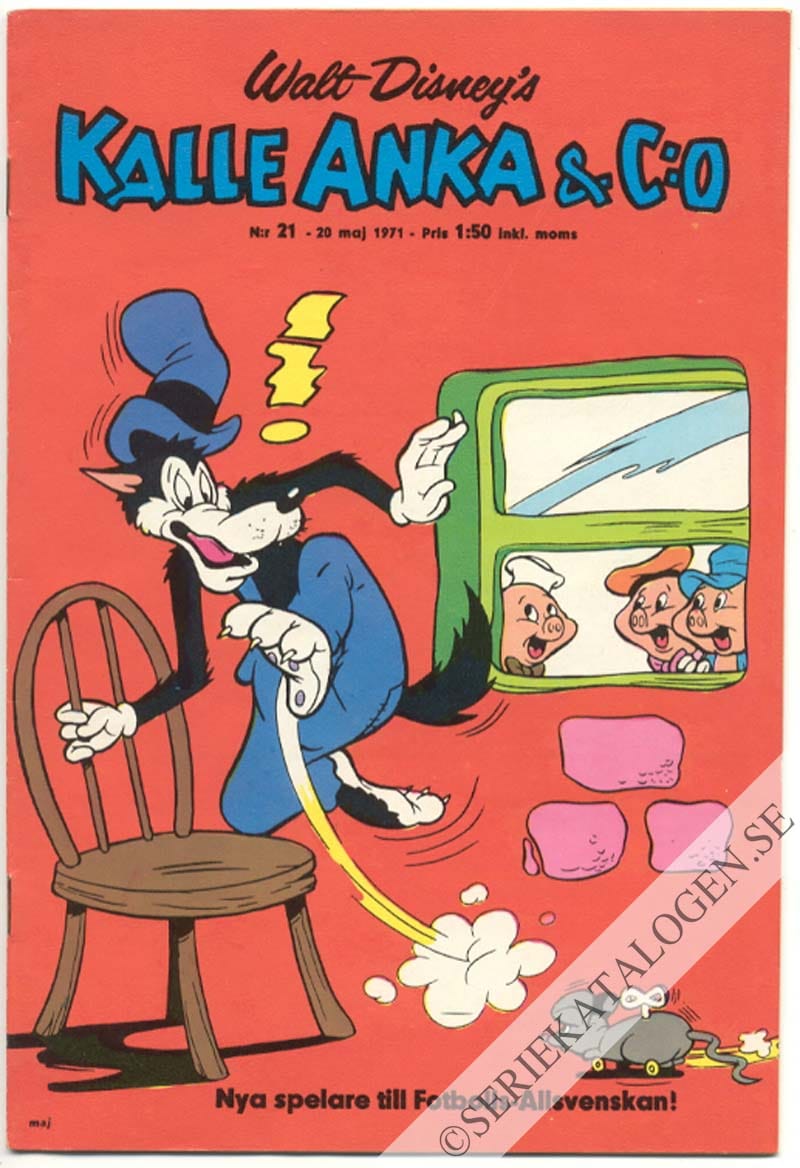 Framsida på Kalle Anka & C:o #21 (1971)