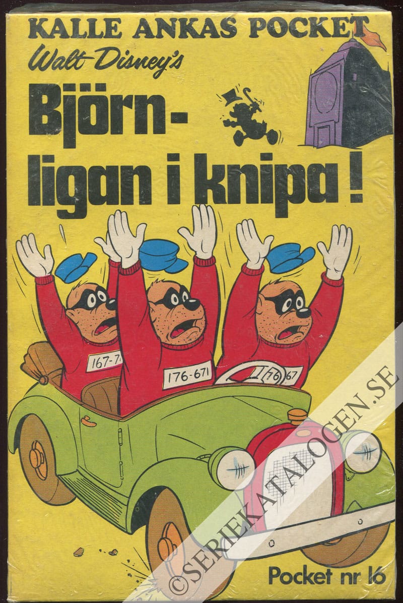 Framsida på Kalle Ankas pocket Björnligan i knipa! (1974)