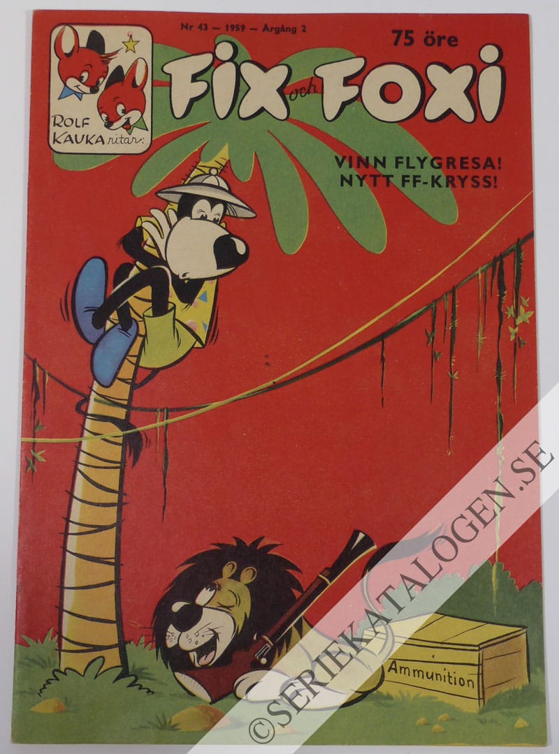 Framsida på Fix och Foxi #43 (1959)
