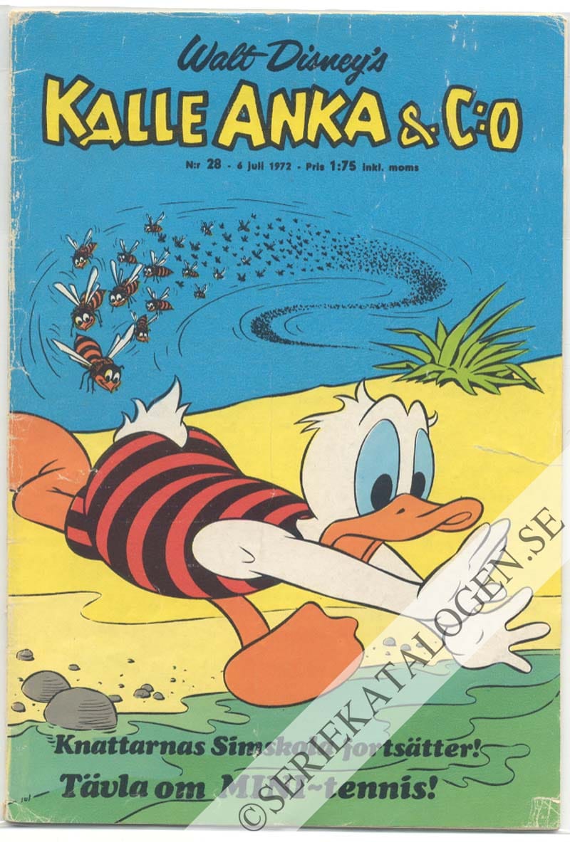 Framsida på Kalle Anka & C:o #28 (1972)