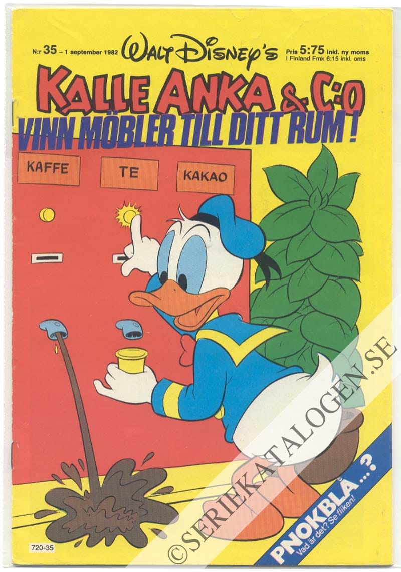 Framsida på Kalle Anka & C:o #35 (1982)