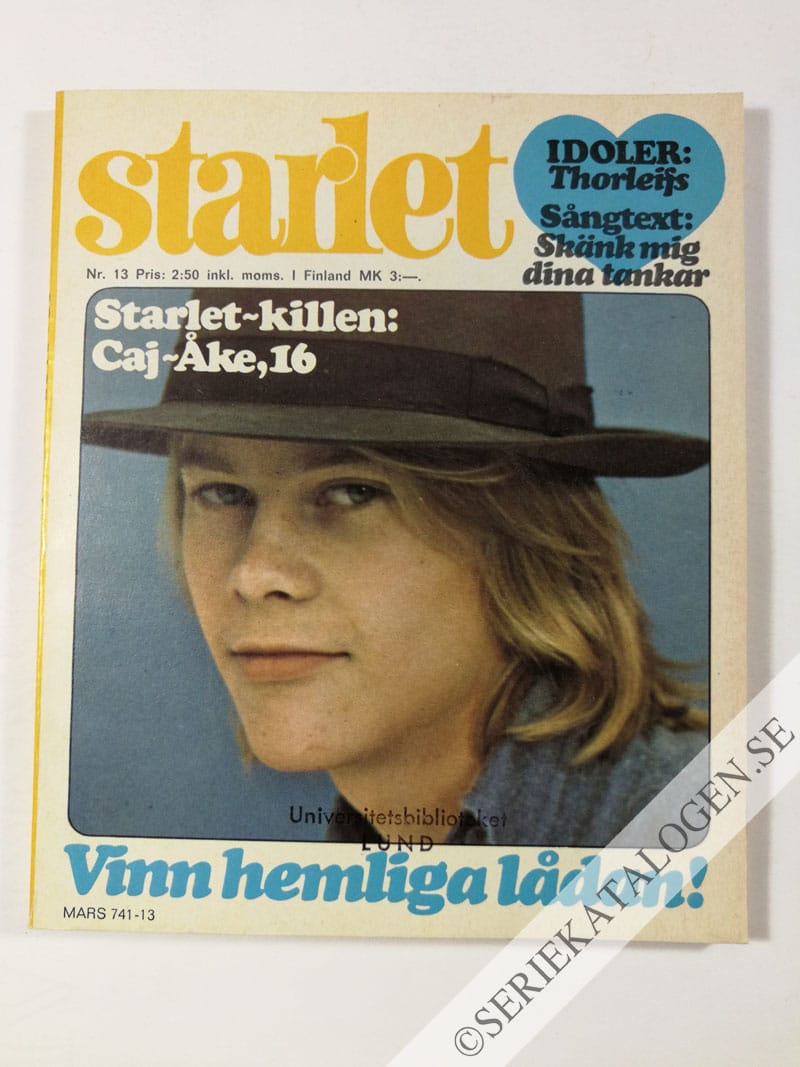 Framsida på Starlet #13 (1976)